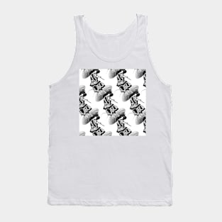 The woman with the umbrella silhouette Tank Top